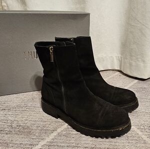Black Suede Raider boots by Thursday size 9.5